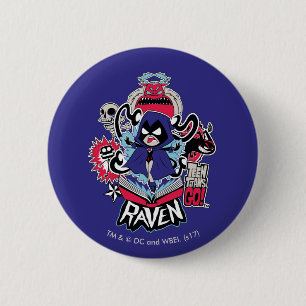 Badge Rond 5 Cm Les titans de l'adolescence vont ! puissances