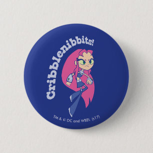 Badge Rond 5 Cm Les titans de l'adolescence vont !   Starfire
