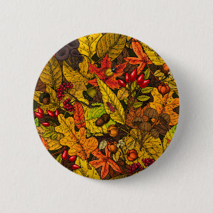 Badge Rond 5 Cm Les trésors d'automne