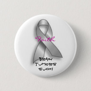 Badge Rond 5 Cm les tumeurs cérébrales sucent