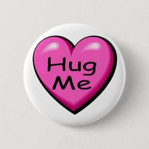 Badge Rond 5 Cm Les Valentines m'étreignent coeur