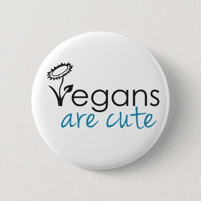Badge Rond 5 Cm Les végétaliens sont mignons - les avocats (Devant)