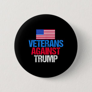 Badge Rond 5 Cm Les vétérans contre Donald Trump
