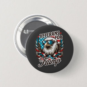 Badge Rond 5 Cm Les vétérans de Trump