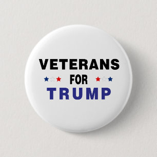 Badge Rond 5 Cm Les vétérans de Trump