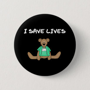 Badge Rond 5 Cm Les vies d'économies de l'ours I