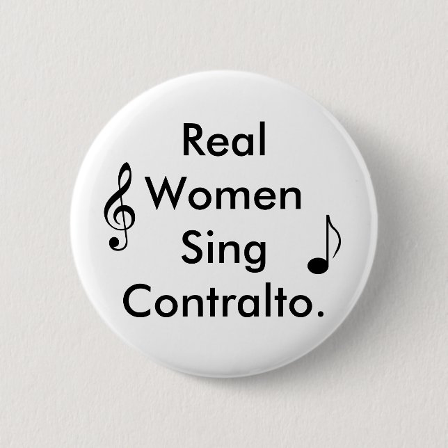 Badge Rond 5 Cm Les vraies femmes chantent le cont… (Devant)