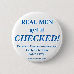Badge Rond 5 Cm Les VRAIS HOMMES l'obtiennent VÉRIFIÉ ! Dépista