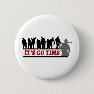 Badge Rond 5 Cm Les ZOMBIS frais qu'il est vont conception de