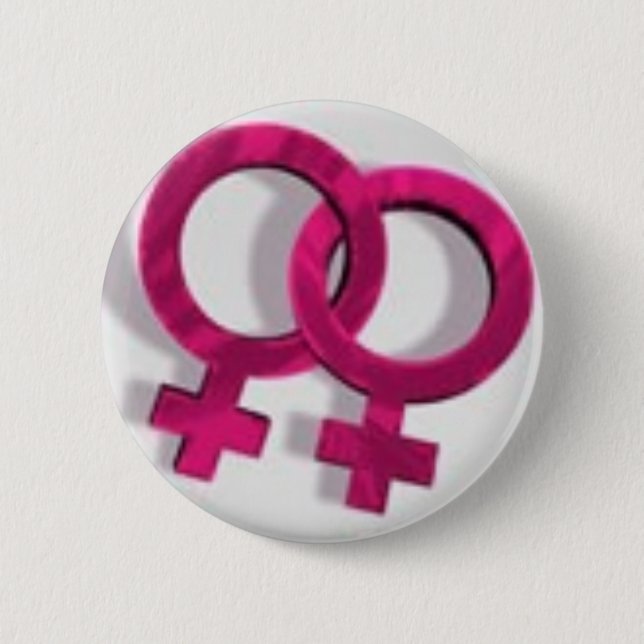 Badge Rond 5 Cm lesbienne-symbole (Devant)