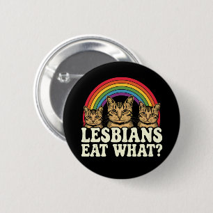 Badge Rond 5 Cm Lesbiennes Mangent Quoi Meme Vintage Mois Fierté L