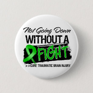 Badge Rond 5 Cm Lésion cérébrale traumatique ne descendant pas