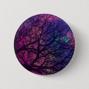 Badge Rond 5 Cm L'espace de l'arbre X