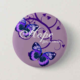Badge Rond 5 Cm L'espoir d'Alzheimer pour le traitement