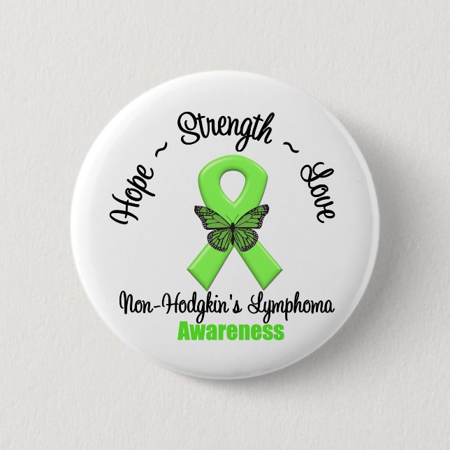 Badge Rond 5 Cm L'espoir de la Lymphome d'un non-Hodgkin (Devant)