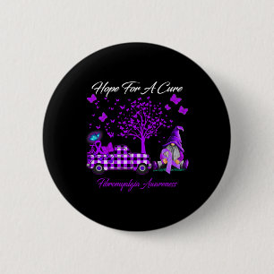Badge Rond 5 Cm L'Espoir D'Un Cadeau De Sensibilisation À La Fibro