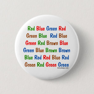 Badge Rond 5 Cm L'essai de Stroop