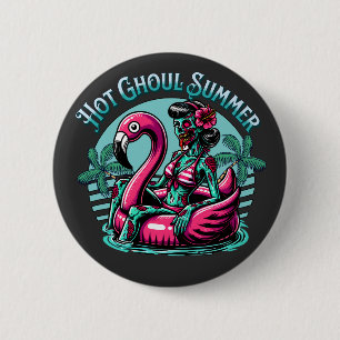 Badge Rond 5 Cm L'été de Hot ghoul