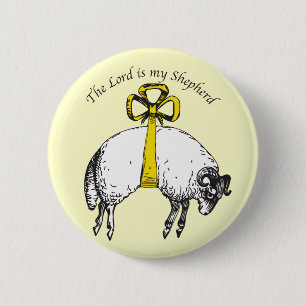 Badge Rond 5 Cm L'Éternel est mon berger Psaume 23