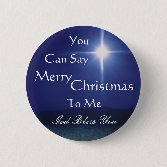 Badge Rond 5 Cm L'étoile de Bethlehem, peut indiquer, joyeux,… - (Devant)