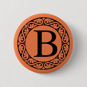 Badge Rond 5 Cm LETTRE Alphabet GRECQUE BÉTA