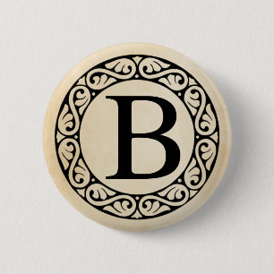 Badge Rond 5 Cm LETTRE Alphabet GRECQUE BÉTA