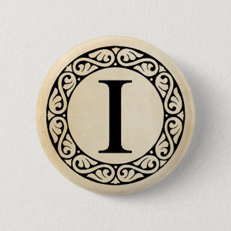Badge Rond 5 Cm LETTRE AlphabET GRECQUE IOTA