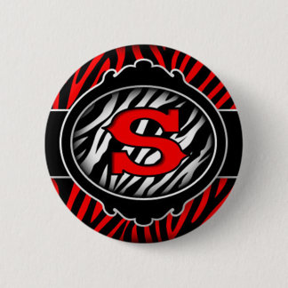 Badge Rond 5 Cm lettre initiale S