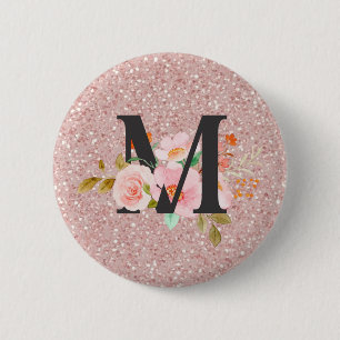 Badge Rond 5 Cm Lettre M