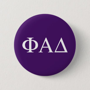 Badge Rond 5 Cm Lettres grecques Phi Alpha Delta