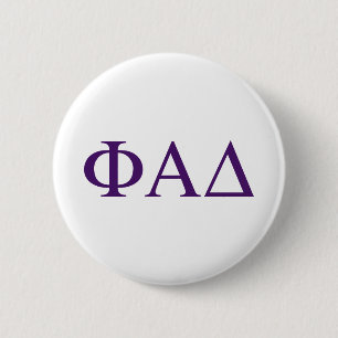 Badge Rond 5 Cm Lettres grecques Phi Alpha Delta