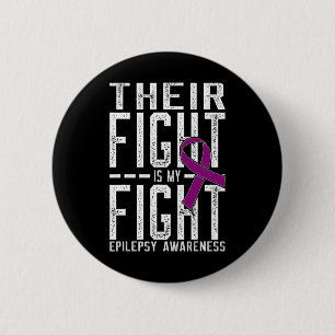 Badge Rond 5 Cm Leur combat est Mon combat Epilepsie Conscience