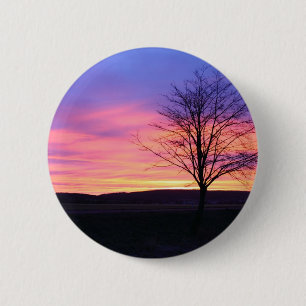 Badge Rond 5 Cm Lever de soleil glorieux