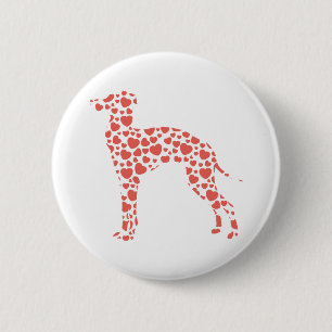 Badge Rond 5 Cm Lévrier italien