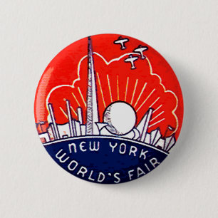 Badge Rond 5 Cm L'Exposition universelle de NY - bouton