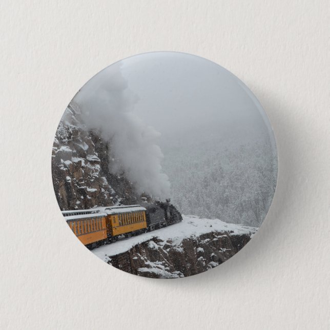 Badge Rond 5 Cm L'express polaire arrondit la courbure (Devant)