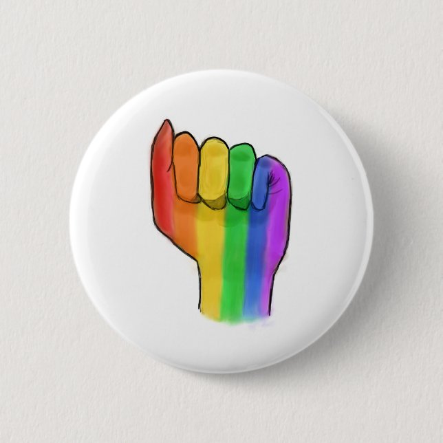 Badge Rond 5 Cm LGBTQ+ Pin de bouton de fierté (Devant)