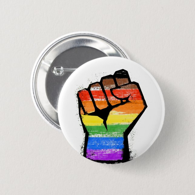Badge Rond 5 Cm LGBTQ POC Philly Pride (Devant & derrière)