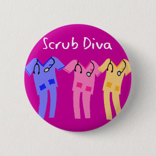 Badge Rond 5 Cm L'hôpital frotte des cadeaux de porteur