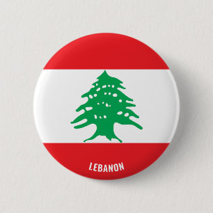 Badge Rond 5 Cm Liban Drapeau charmant patriotique