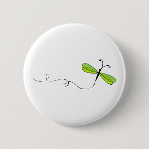 Badge Rond 5 Cm libellule