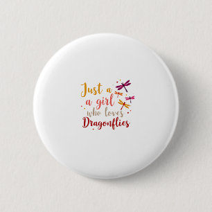 Badge Rond 5 Cm Libellules Animaux Femmes Idée Cadeau Libellule (1
