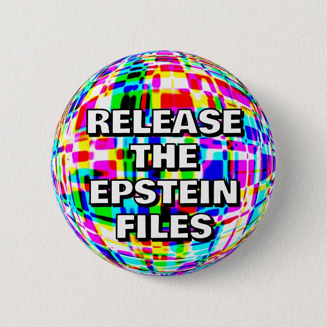 Badge Rond 5 Cm Libérez le bouton Fichiers Epstein (Devant)