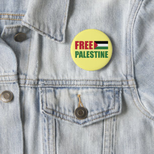 Badge Rond 5 Cm Libérez le drapeau palestinien Gaza