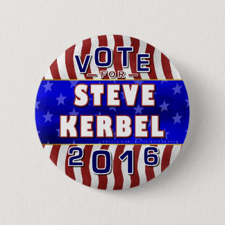 Badge Rond 5 Cm Libertaire 2016 de président élection de Steve