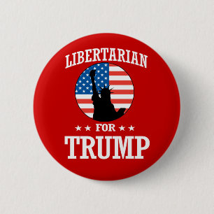 BADGE ROND 5 CM LIBERTAIRE POUR L'ATOUT