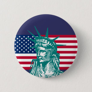 Badge Rond 5 Cm Liberté