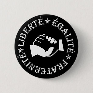 Badge Rond 5 Cm Liberté, égalité, fraternité