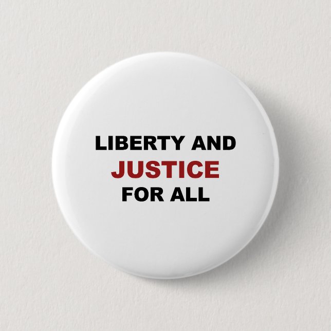 Badge Rond 5 Cm Liberté et JUSTICE pour tous (Devant)