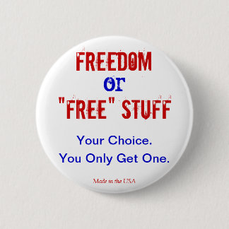Badge Rond 5 Cm Liberté ou bouton libre de substance